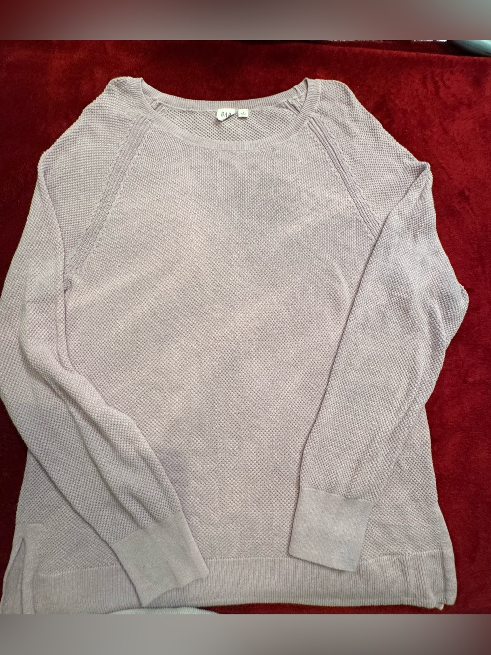 GAP Women's Light Lavender Crewneck Sweater